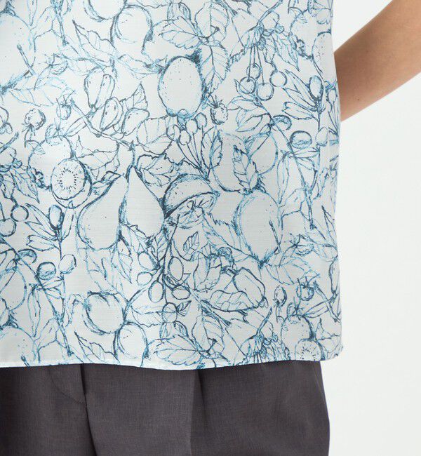 TOMORROWLAND collection「レモンスケッチ タックフレアブラウス」|シャツ・ブラウス|