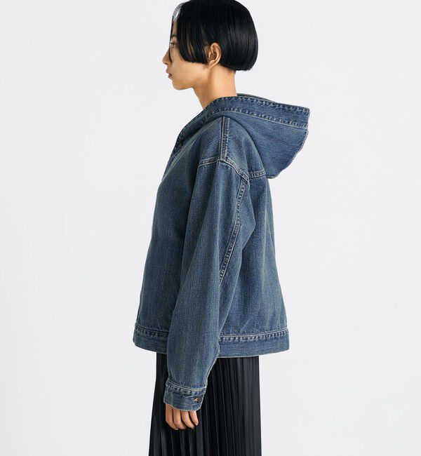 Edition「エッセンシャルデニム フーデットブルゾン」|ブルゾン・スタジャン|