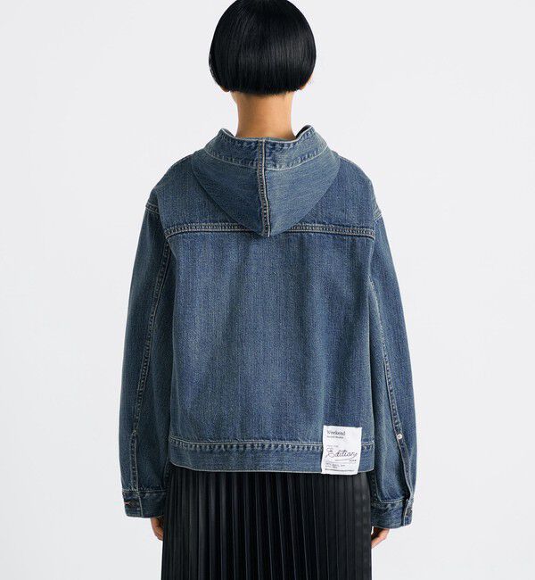 Edition「エッセンシャルデニム フーデットブルゾン」|ブルゾン・スタジャン|