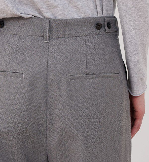 GALERIE VIE「クレープウールストレッチ ストレートパンツ」|スラックス|