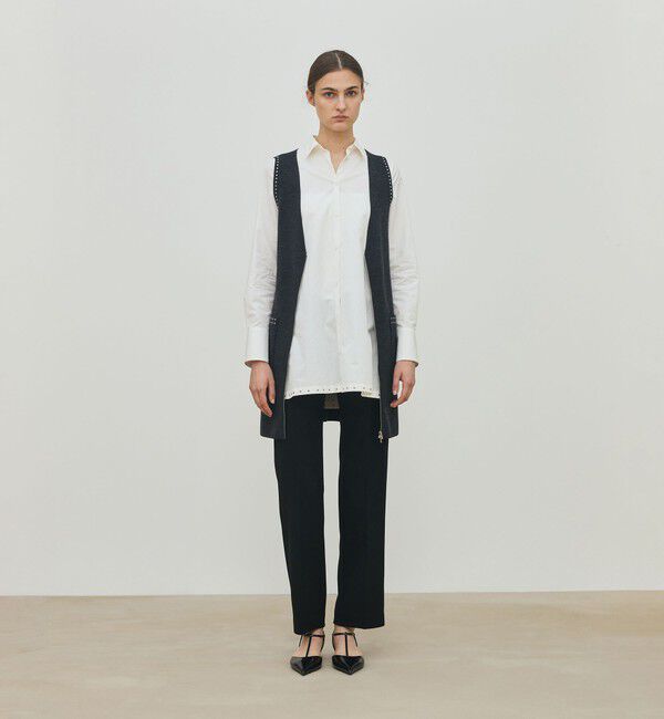 DES PRES「ハーフカーディガン ミドルジレ」|ベスト・ジレ|