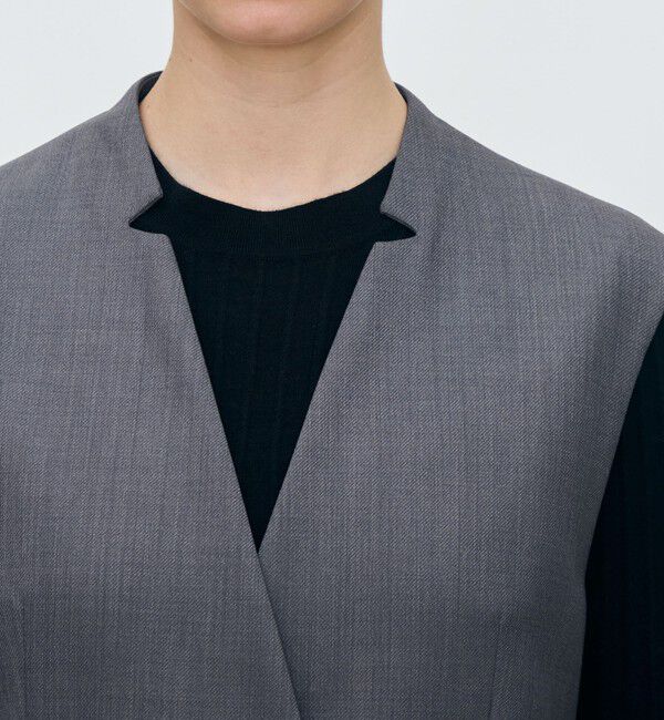 TOMORROWLAND collection「ウーステッドカルゼ キザミカラージレ」|ベスト・ジレ|