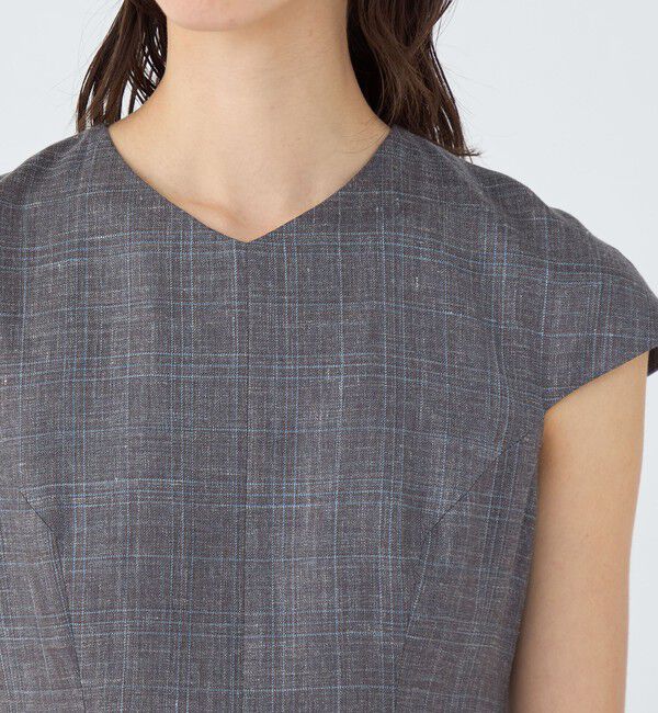 TOMORROWLAND collection「SUMMERTIME BLUE キャップスリーブワンピース」|ワンピース|