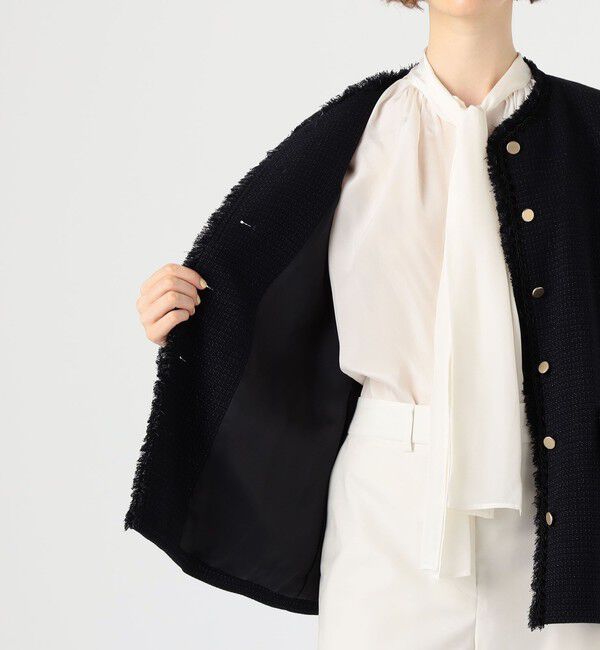 Ballsey「クレストドビー Vクルージャケット」|ノーカラージャケット|