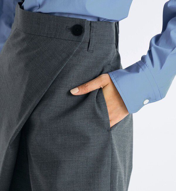 Edition「Super140's ウールトロピカル ラップパンツ」|スラックス|