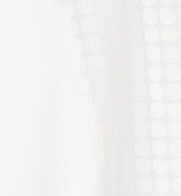 TOMORROWLAND collection「シアーサークルエンブロイダリー コンビブラウス」|シャツ・ブラウス|