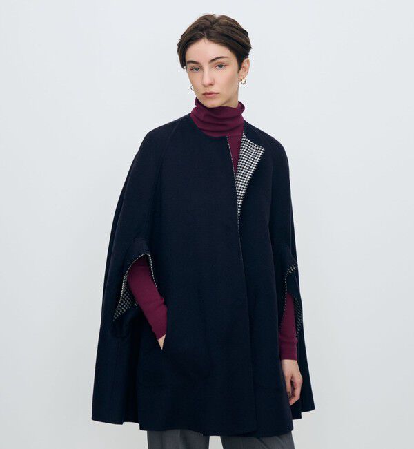 TOMORROWLAND collection「スーパーダブルフェイス リバーシブルマントコート」|ポンチョ・ケープ|