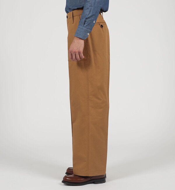 TOMORROWLAND MENS「コットンドリル ベイカーパンツ SONDRIO」|チノ|