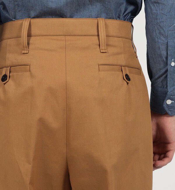 TOMORROWLAND MENS「コットンドリル ベイカーパンツ SONDRIO」|チノ|