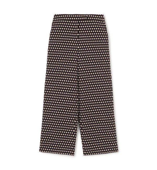 TOMORROWLAND collection「スラブドット セミワイドパンツ」|その他|48 ダークブラウン系