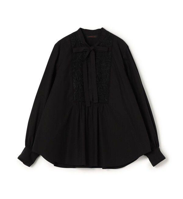 TOMORROWLAND collection「ブラックコンビネーション ボウタイブラウス」|シャツ・ブラウス|19 ブラック