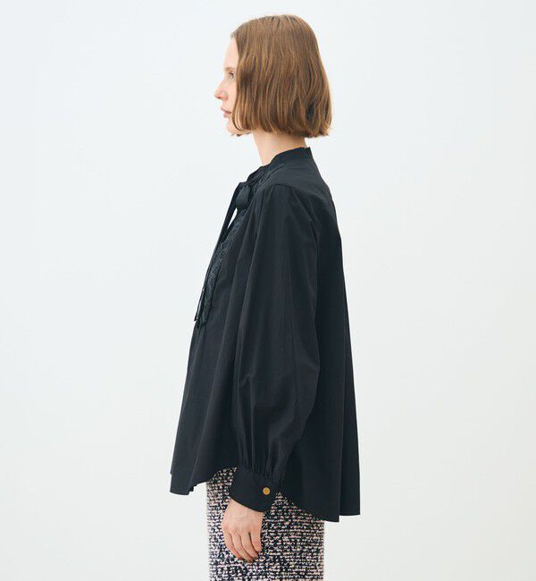 TOMORROWLAND collection「ブラックコンビネーション ボウタイブラウス」|シャツ・ブラウス|
