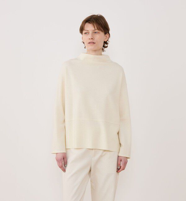 GALERIE VIE「ウールミルドスムース ビルドネックプルオーバー」|Tシャツ・カットソー|