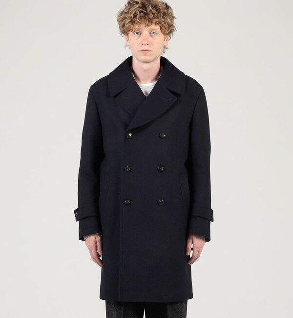 TOMORROWLAND MENS「ウールカシミヤ ダブルブレステッド 6B Pコート」|ピーコート|