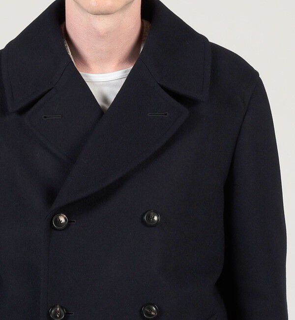 TOMORROWLAND MENS「ウールカシミヤ ダブルブレステッド 6B Pコート」|ピーコート|