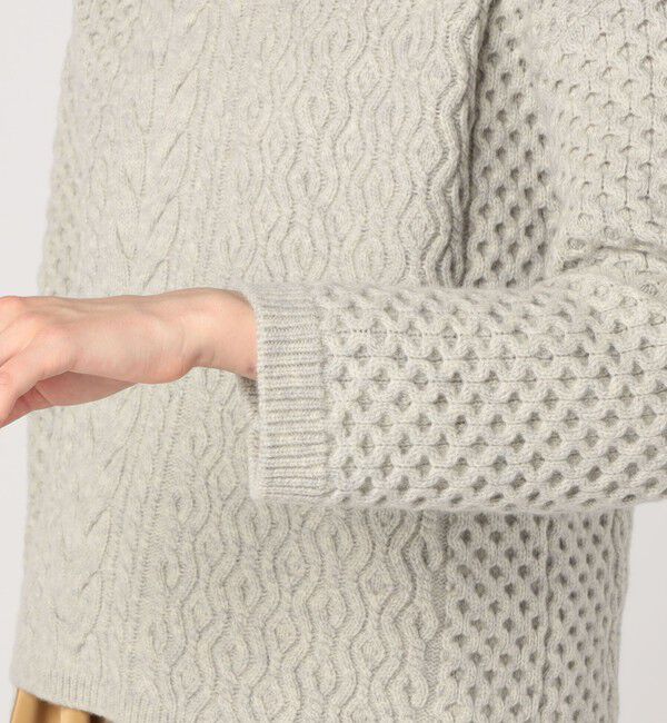 MACPHEE「アランニット ビルドネックプルオーバー」|ニット・セーター|