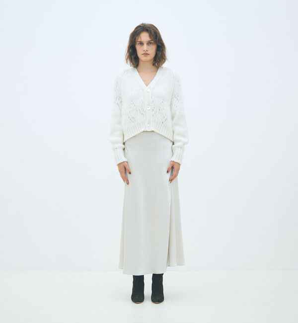 MACPHEE「アイレットシャギー Vネックカーディガン」|カーディガン|