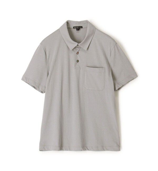 JAMES PERSE「コットンリネン ポロシャツ MCBJ3749」|ポロシャツ|17 チャコールグレー