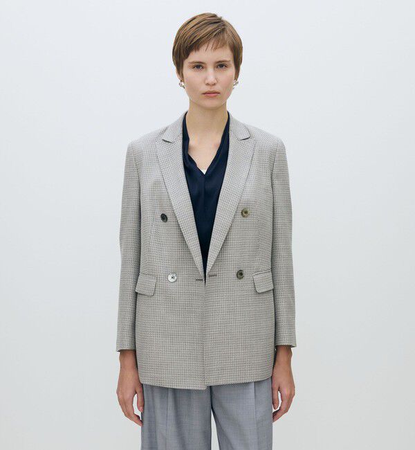 TOMORROWLAND collection「JERSELY ダブルブレストジャケット」|テーラードジャケット|