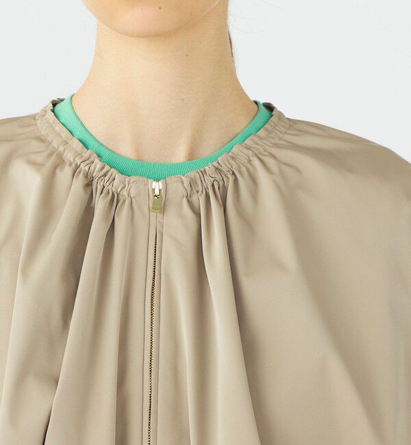 Ballsey「ライトパウダリータフタ ギャザーブルゾン」|ブルゾン・スタジャン|