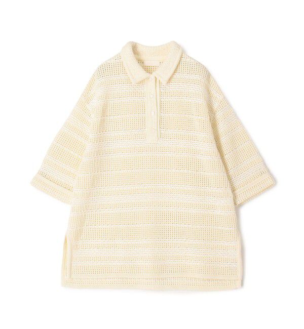 Ballsey「ドライコットン ビッグポロプルオーバー」|ニット・セーター|11 オフホワイト