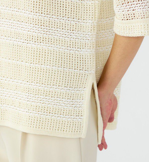 Ballsey「ドライコットン ビッグポロプルオーバー」|ニット・セーター|