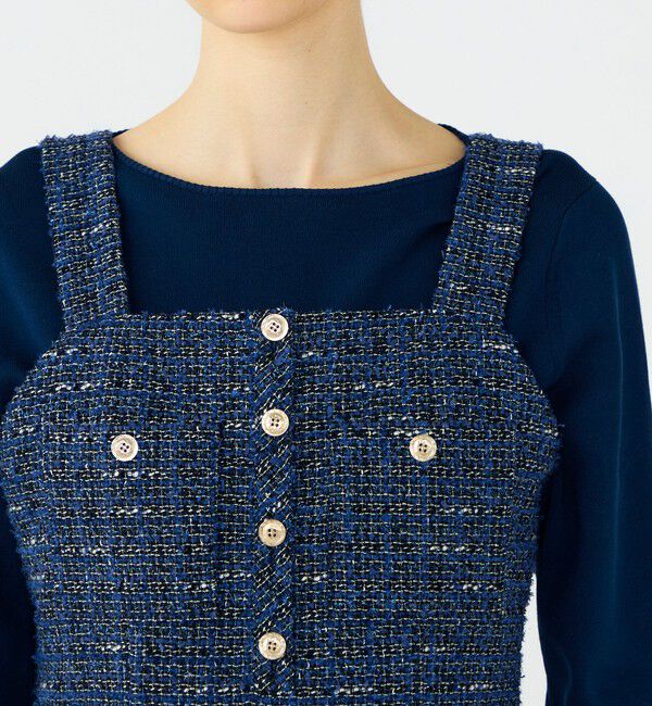 Ballsey「エアリーファンシーツイード ジャンパースカート」|ジャンパースカート|