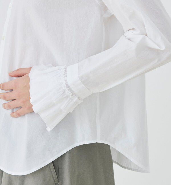 GALERIE VIE「コットン フリルシャツ」|シャツ・ブラウス|