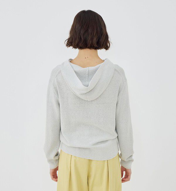 GALERIE VIE「シルク フーデッドプルオーバー」|パーカー|