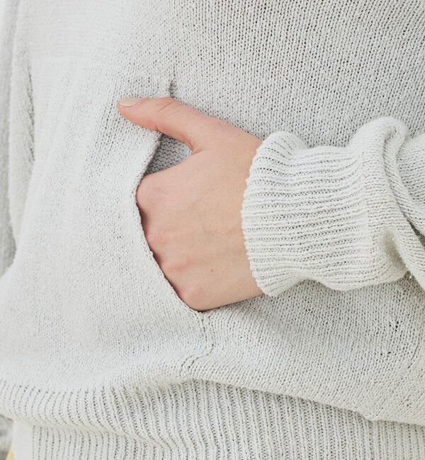 GALERIE VIE「シルク フーデッドプルオーバー」|パーカー|