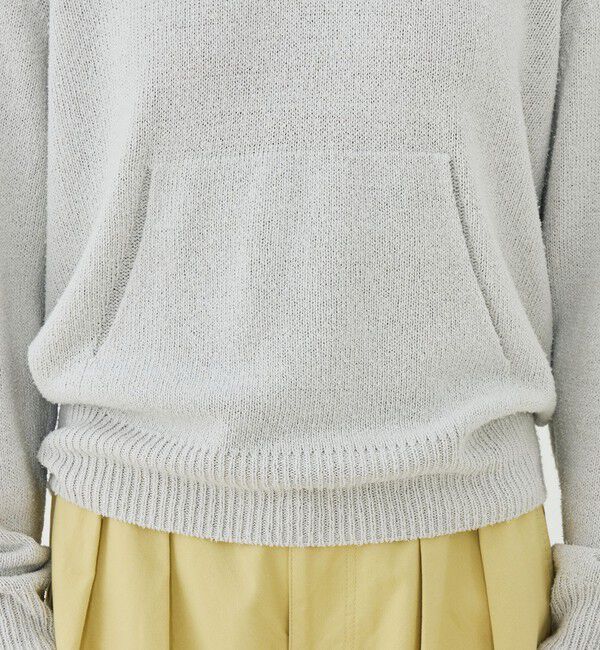 GALERIE VIE「シルク フーデッドプルオーバー」|パーカー|