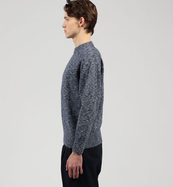 TOMORROWLAND MENS「TOMORROWLAND tricot コットンナイロンメランジニット クルーネックプルオーバー」|ニット・セーター|