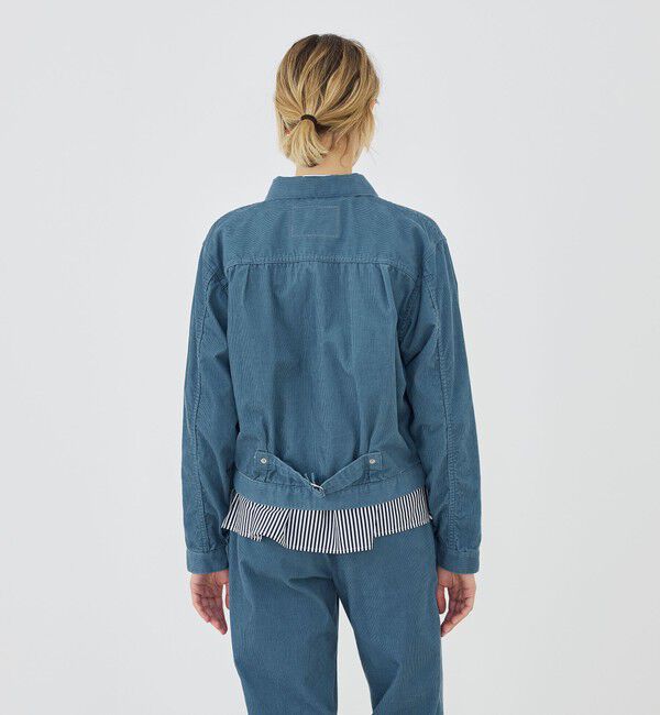 GALERIE VIE「ライトコーデュロイ プリーテッドジャケット」|ブルゾン・スタジャン|