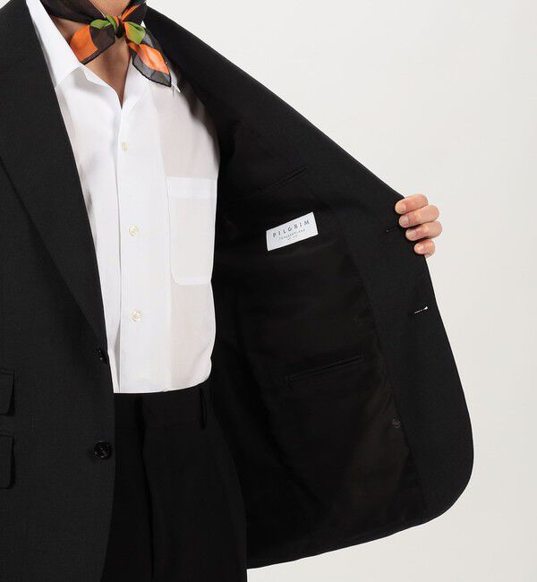 TOMORROWLAND MENS「ウールシルクリネン シングルブレステッド2Bジャケット ROGNA」|テーラードジャケット|