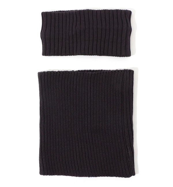 TOMORROWLAND GOODS「KIJIMA TAKAYUKI HEAD BAND&NECK WARM」|スヌード|17 チャコールグレー