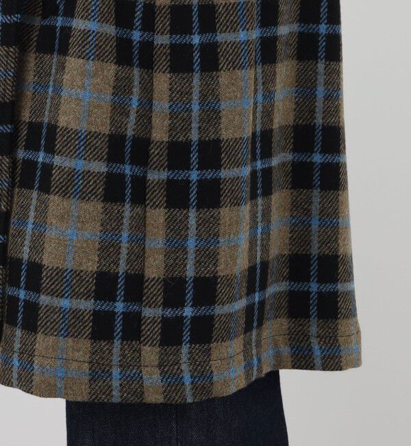 TOMORROWLAND BUYING WEAR「ERRICO FORMICOLA ウールチェック ボタンレスベルテッドコート」|その他|