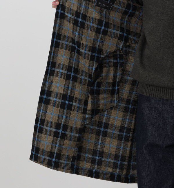 TOMORROWLAND BUYING WEAR「ERRICO FORMICOLA ウールチェック ボタンレスベルテッドコート」|その他|