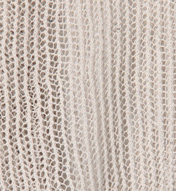 GALERIE VIE「パイエットオープンワーク ジップアップカーディガン」|カーディガン|