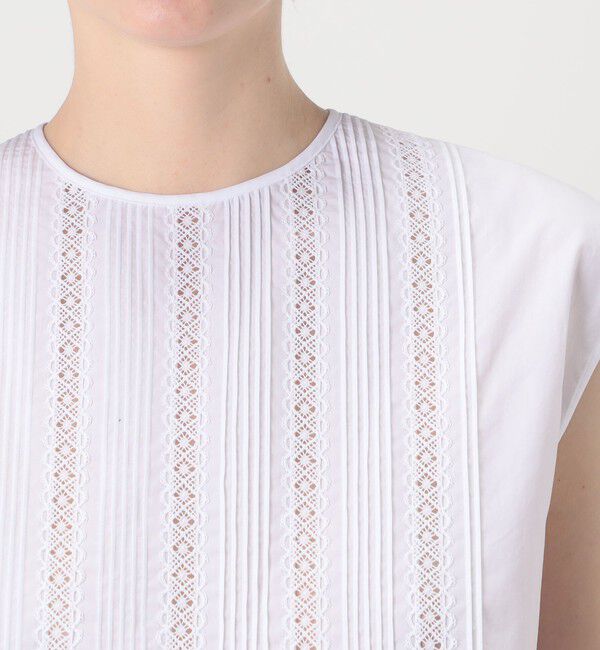 TOMORROWLAND collection「コットンコンビネーション ピンタックブラウス」|シャツ・ブラウス|