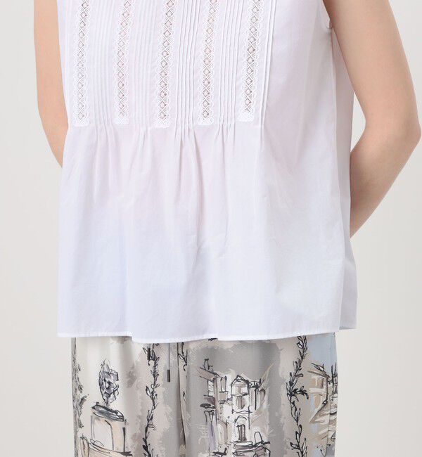 TOMORROWLAND collection「コットンコンビネーション ピンタックブラウス」|シャツ・ブラウス|