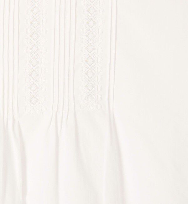 TOMORROWLAND collection「コットンコンビネーション ピンタックブラウス」|シャツ・ブラウス|