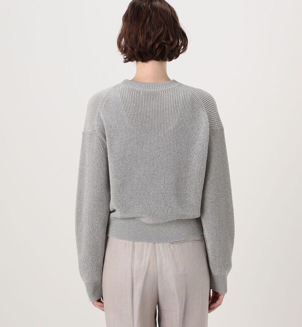 GALERIE VIE「ルレックスフィッシャーマンズリブ クルーネックプルオーバー」|ニット・セーター|