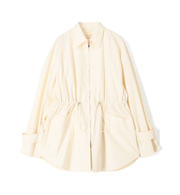 DES PRES「ポリエステルナイロンコットン テックシャツブルゾン」|ブルゾン・スタジャン|11 ホワイト