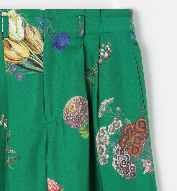 CABaN「シルク BOUQUETプリント 2タックワイドパンツ 」|その他|