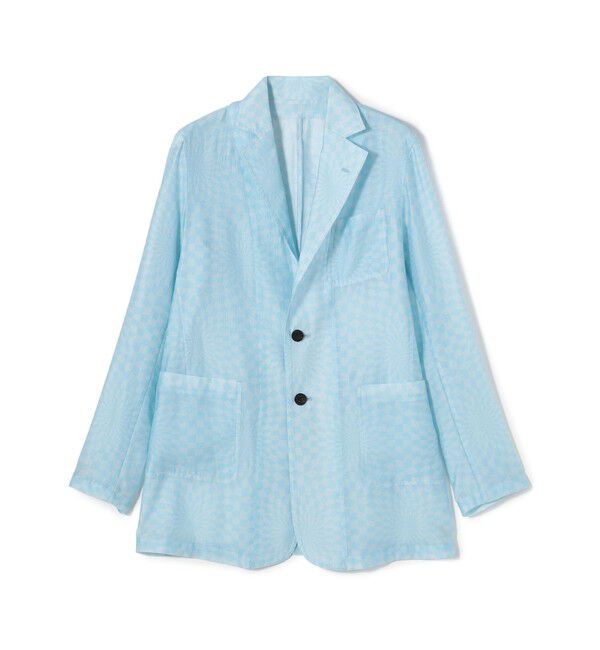 TOMORROWLAND BUYING WEAR「【別注】TELMA Check ジャケット」|テーラードジャケット|62 ライトブルー系