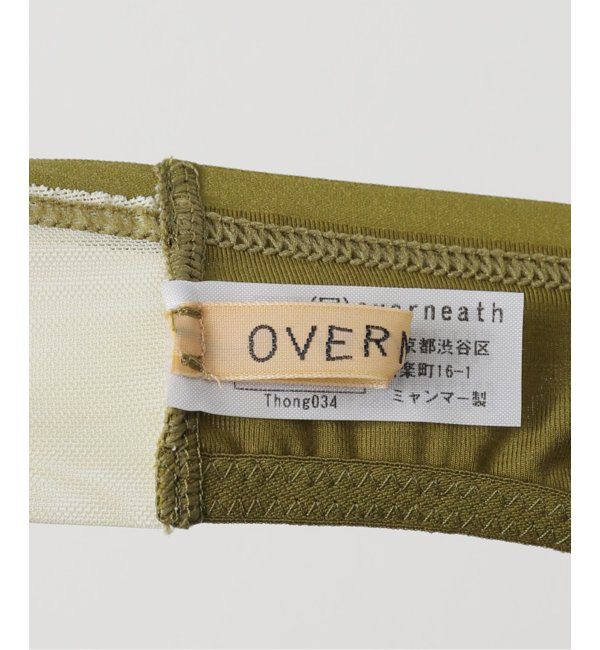  「OVERNEATH Tong034 スムースxネット：ショーツ」|インナー|