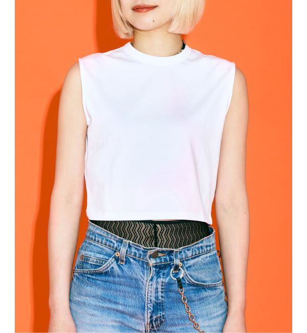  「[THE MOOD] ノースリーブショートTEE」|Tシャツ・カットソー|