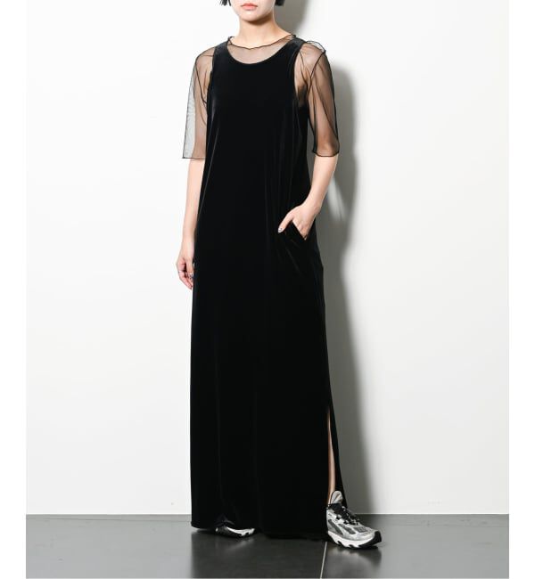  「VELOUR AMESLI DRESS：ワンピース」|ワンピース|ブラック