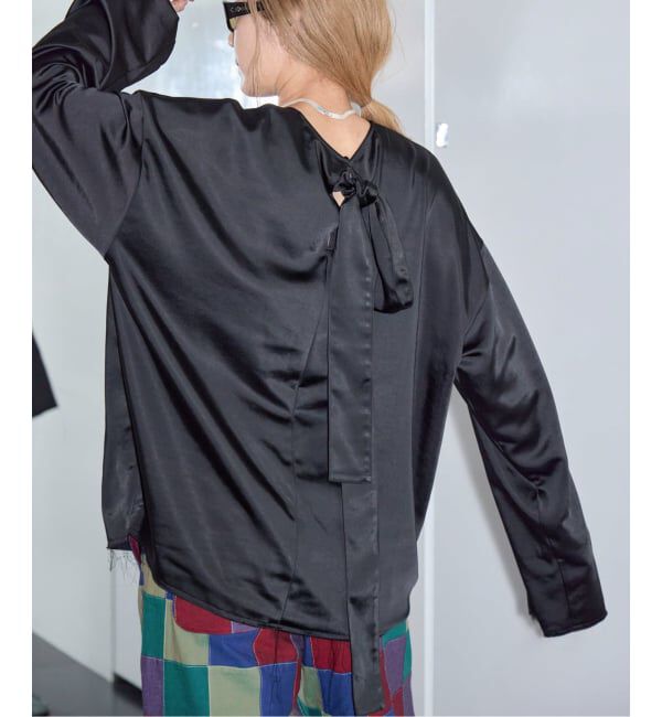  「SATIN RIBBON ブラウス」|シャツ・ブラウス|