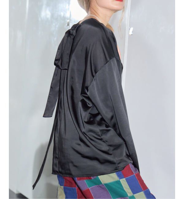  「SATIN RIBBON ブラウス」|シャツ・ブラウス|